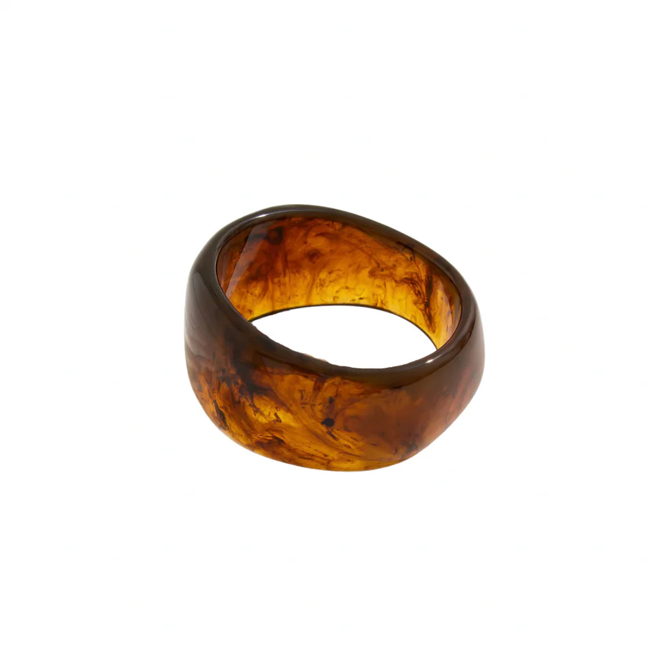 Acrylic Bangle (Brown)