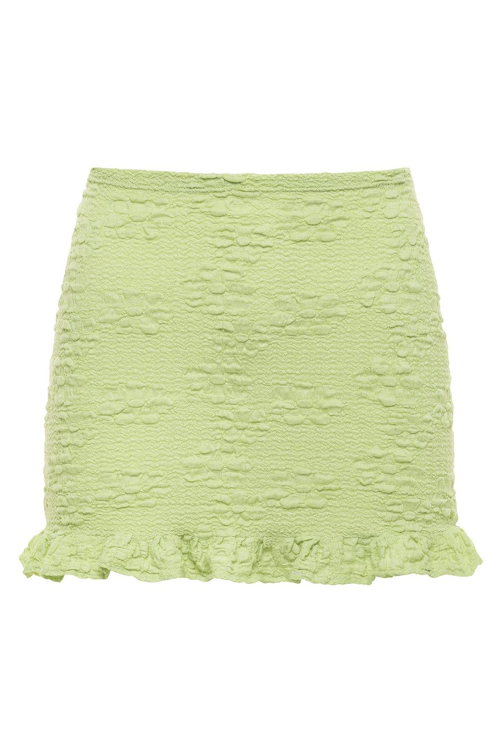 Avo Floral Ruffle Micro Skirt