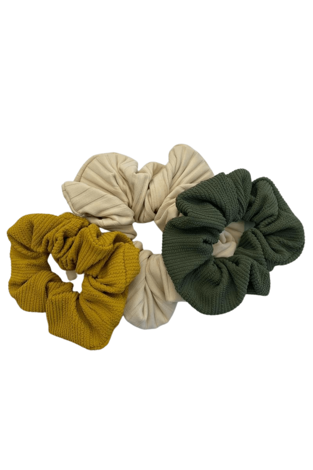 Olive Micro Scrunch Scrunchie