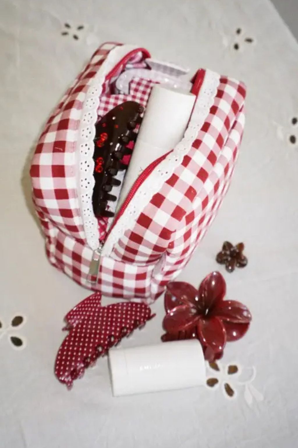 Big Effing Clip (Cherry Polka Dot)