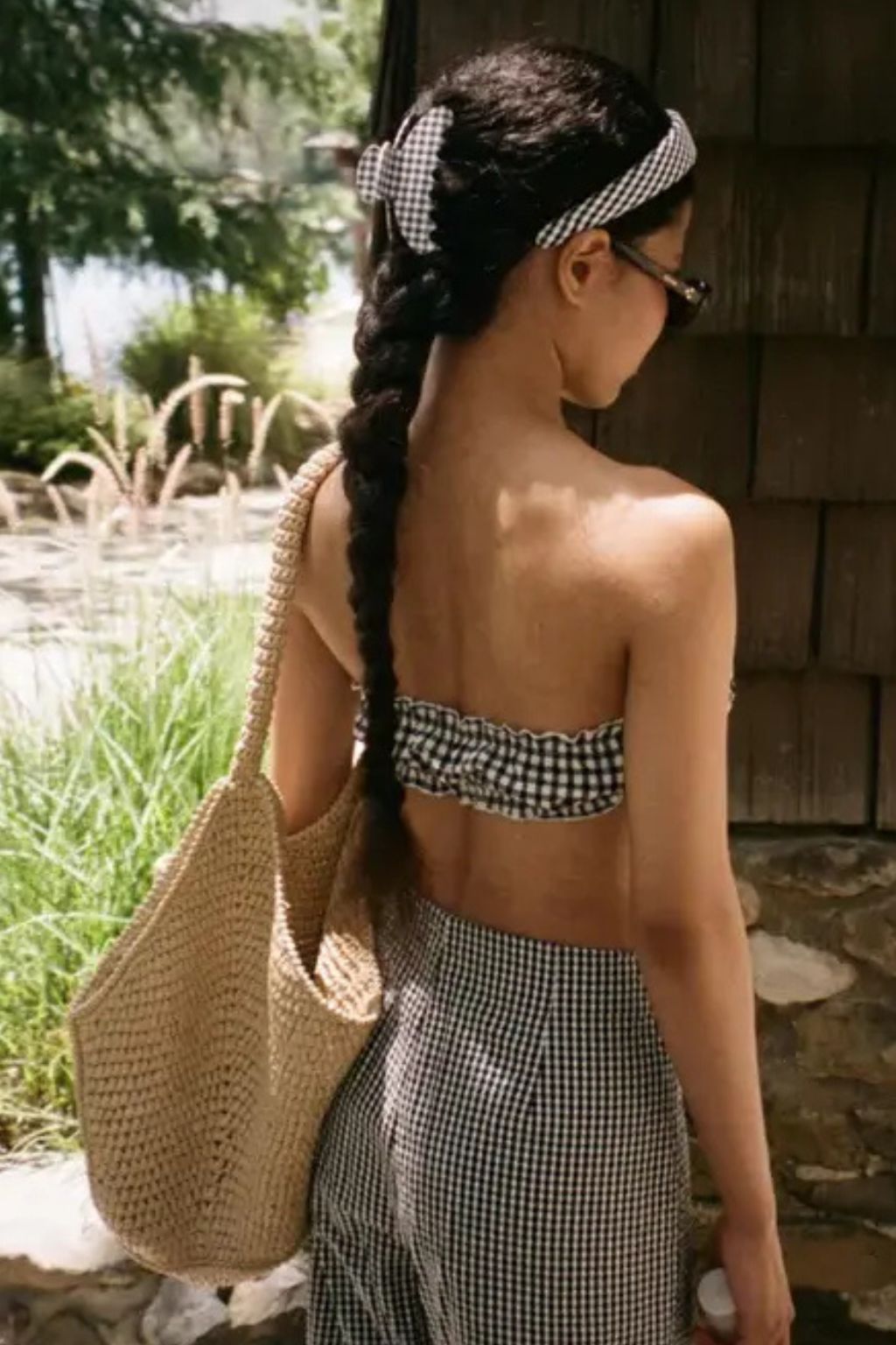 Big Effing Clip (Navy Gingham)