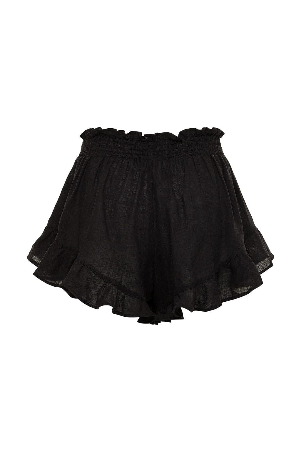 Black Boho Short