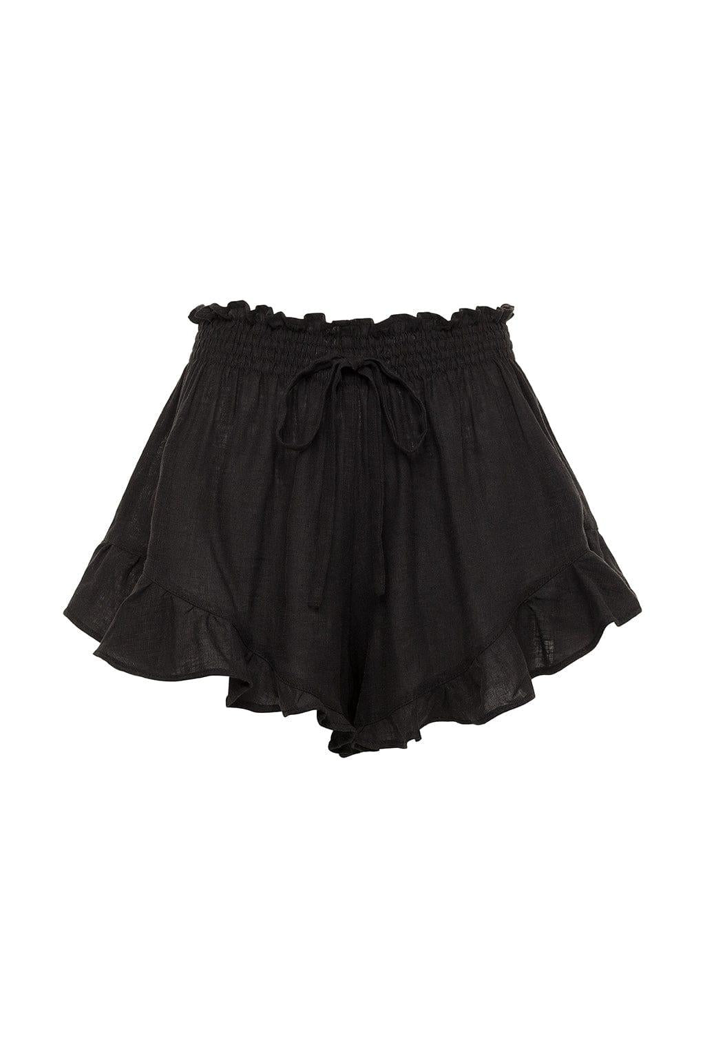 Black Boho Short