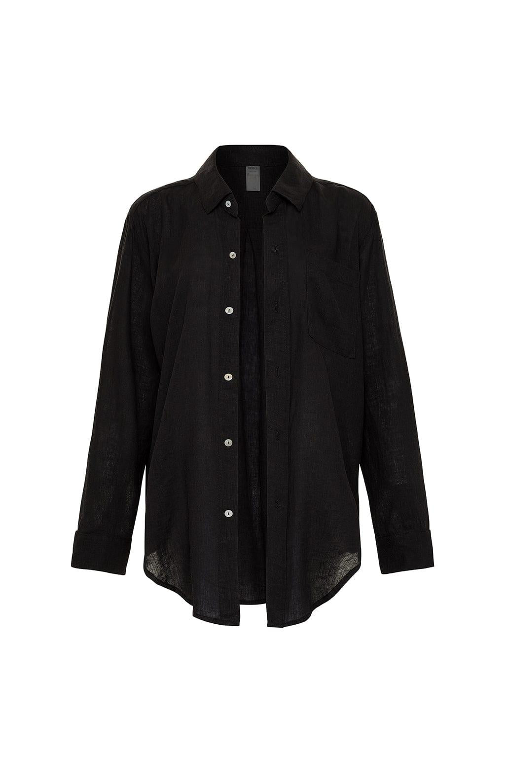 Black Long Sleeve Button Down Shirt