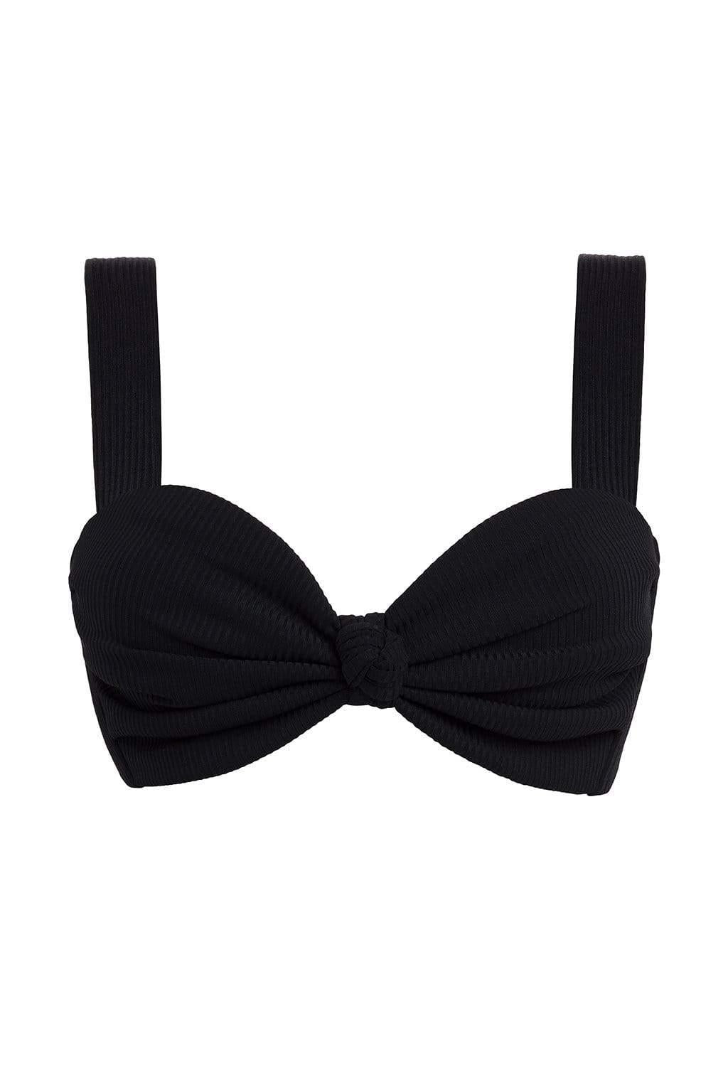 Black Rib Hayden Bikini Top