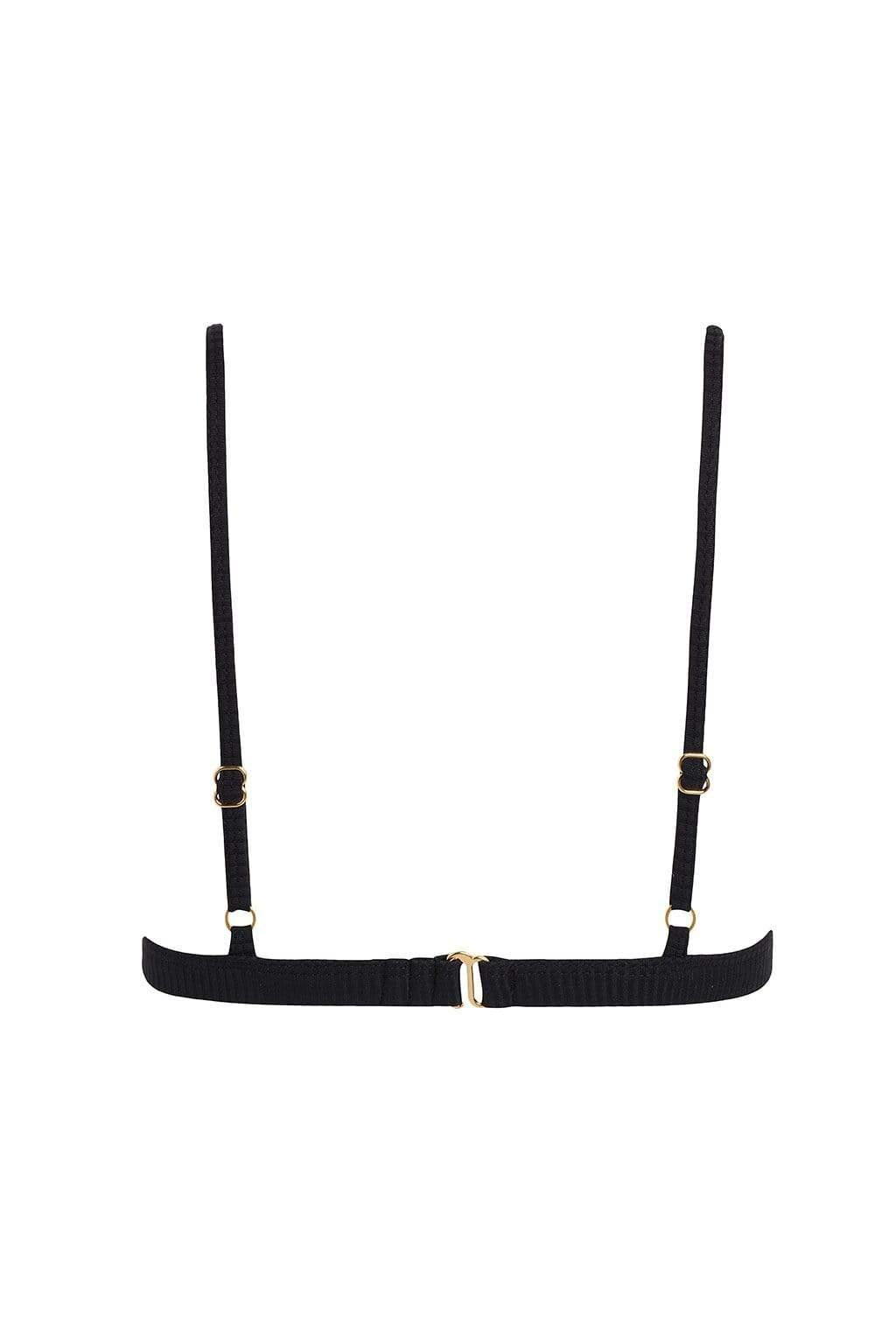 Black Rib Hunter Triangle Bikini Top