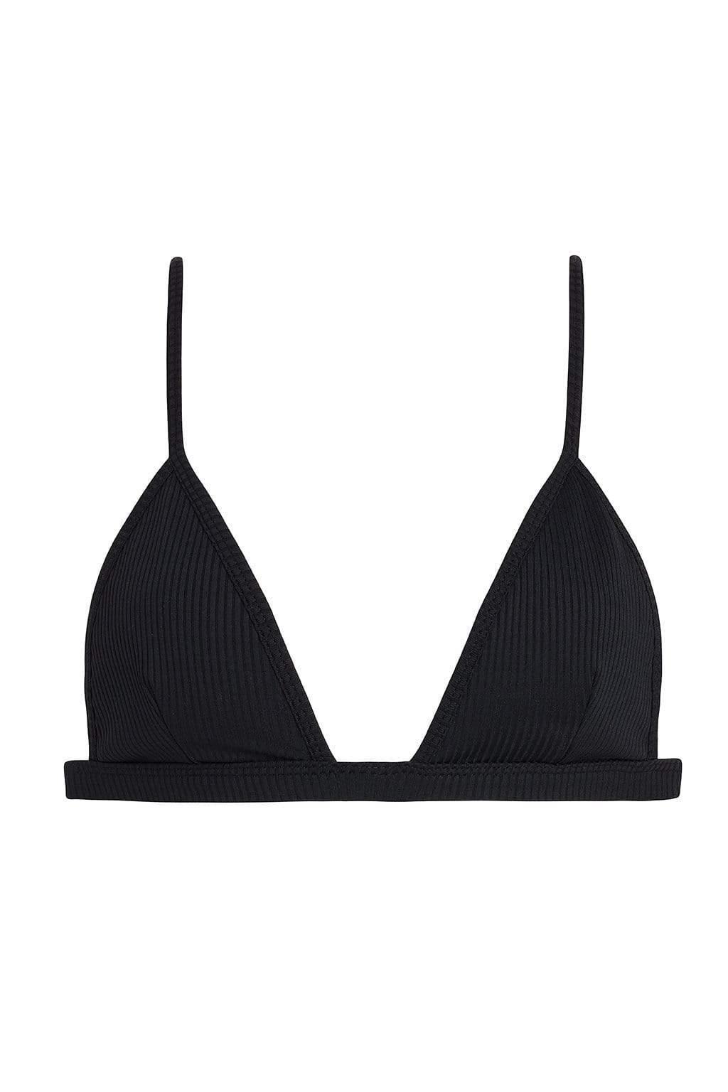 Black Rib Hunter Triangle Bikini Top