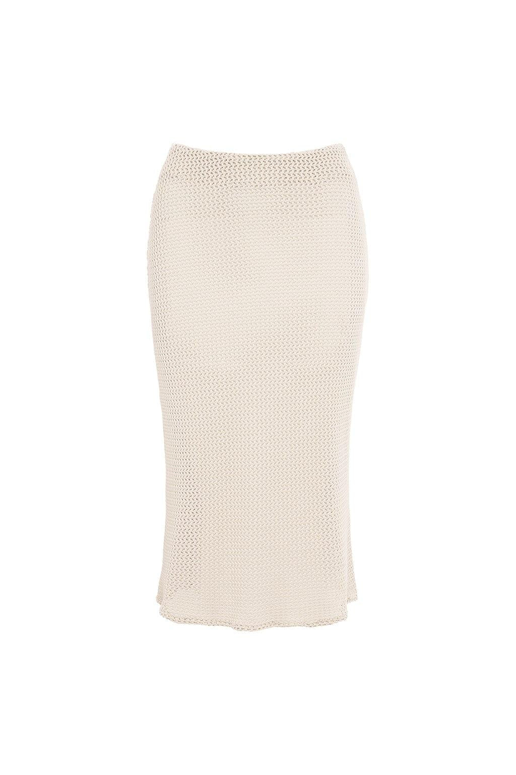 Bone Crochet Slip Skirt