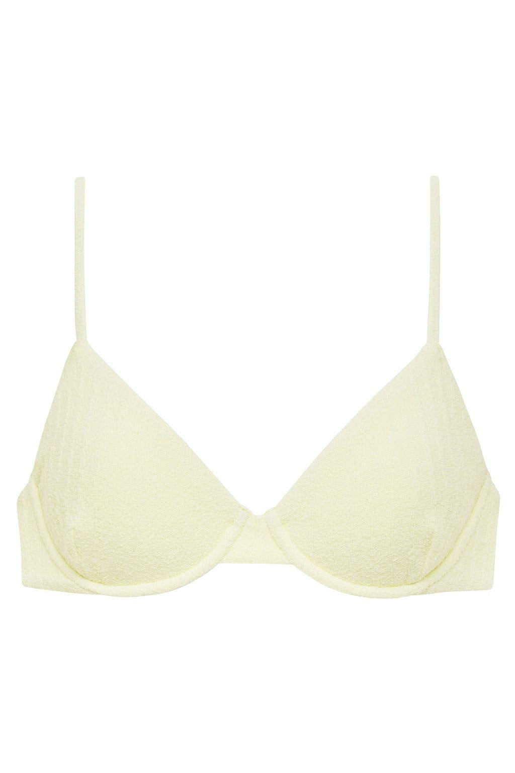 Buttercream Rib Dainty Bikini Top