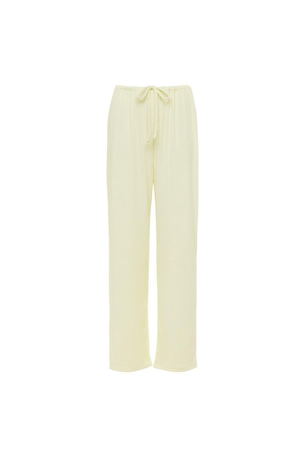 Buttercream Rib Drawstring Pant