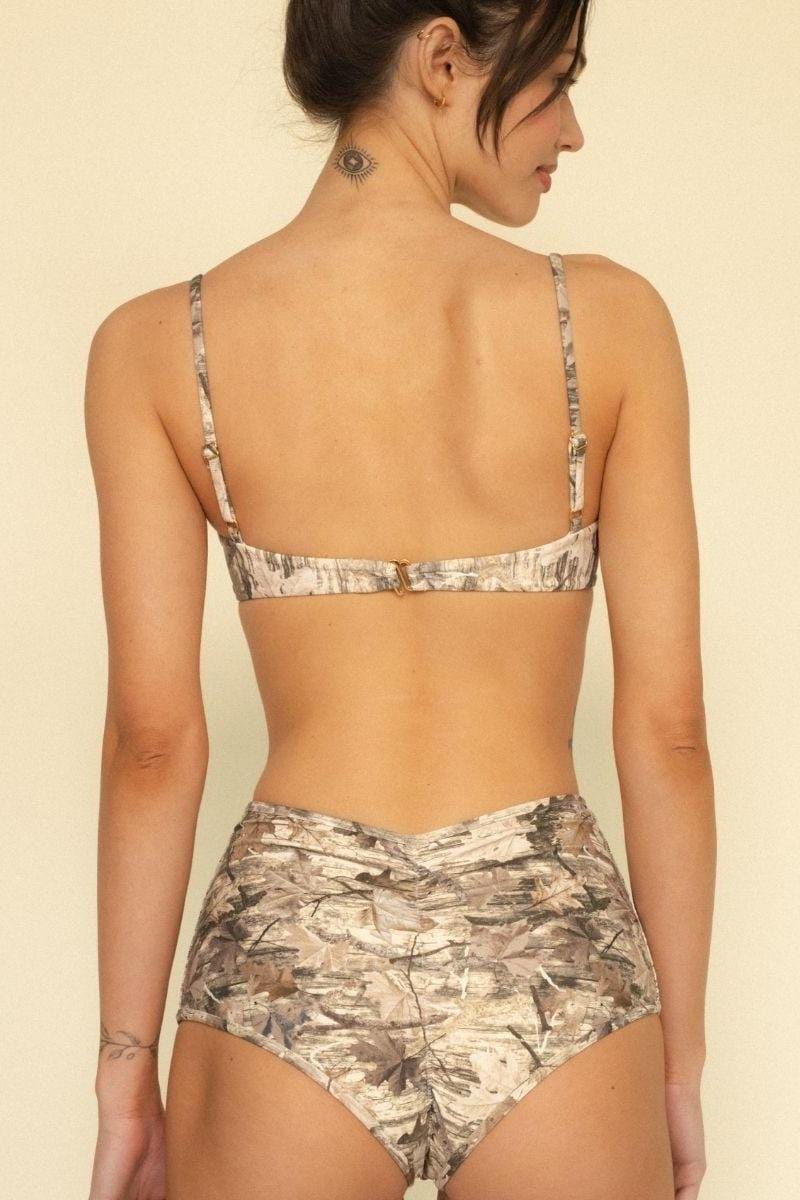 Camo Simonette Bikini Top