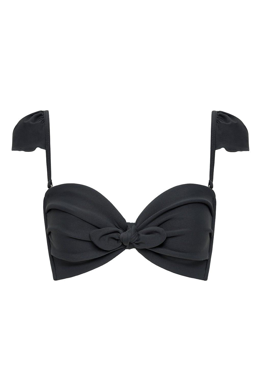 Charcoal Cabana Bikini Top