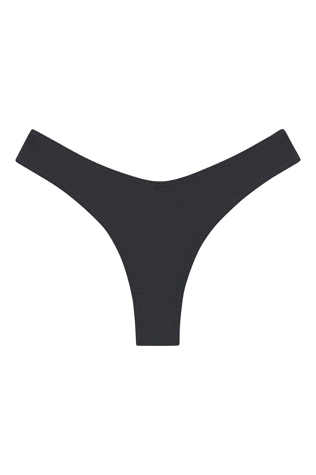 Charcoal Lulu (Zig-Zag Stitch) Bikini Bottom