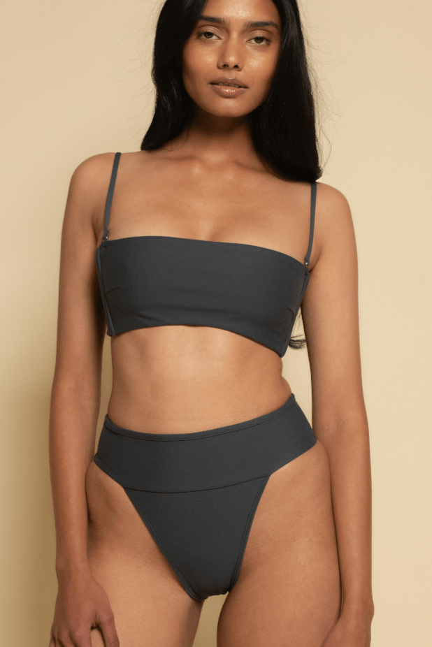 Charcoal Summer Variation Bikini Top