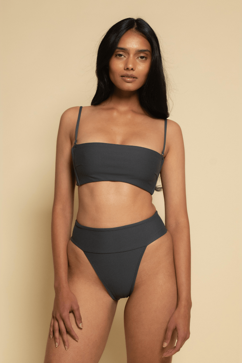 Charcoal Tamarindo Binded Bikini Bottom