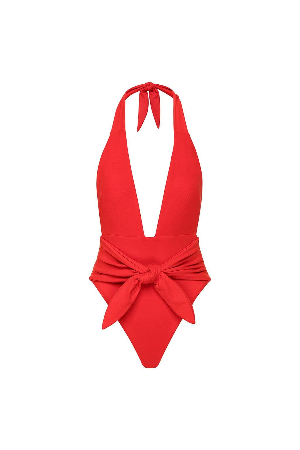 Cherry Tropez Tie-Up One-Piece