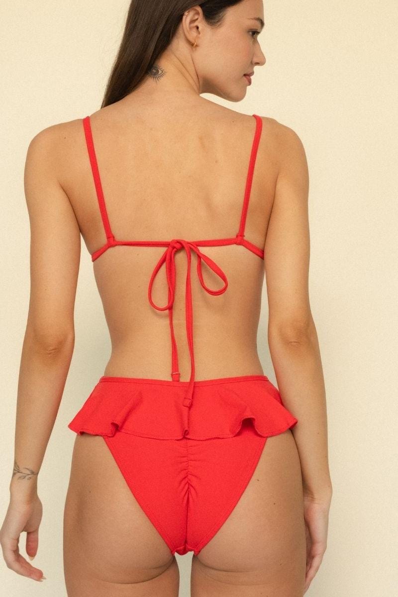 Cherry Tamarindo Ruffle Bikini Bottom
