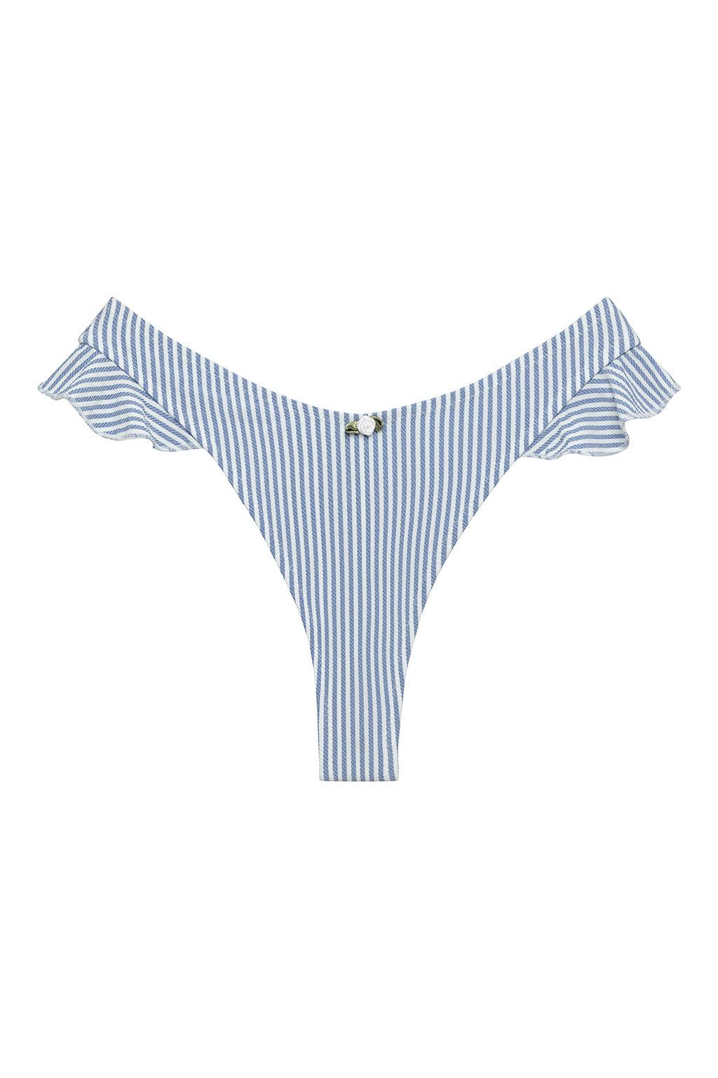 Classic Blue Stripe Kelly Bikini Bottom