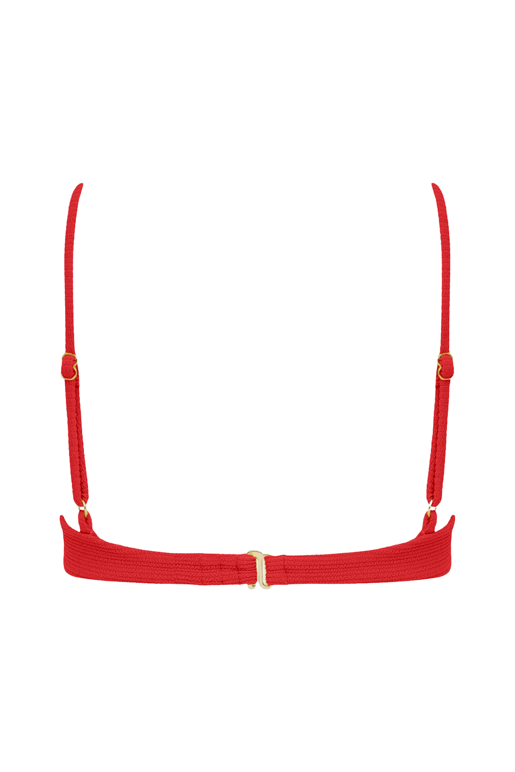 Crimson Micro Scrunch Dainty Bikini Top