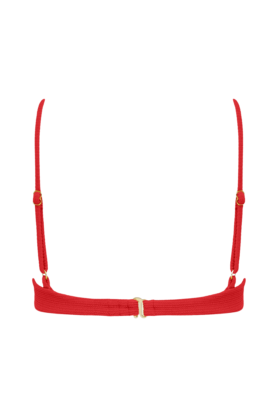 Crimson Micro Scrunch Dainty Bikini Top