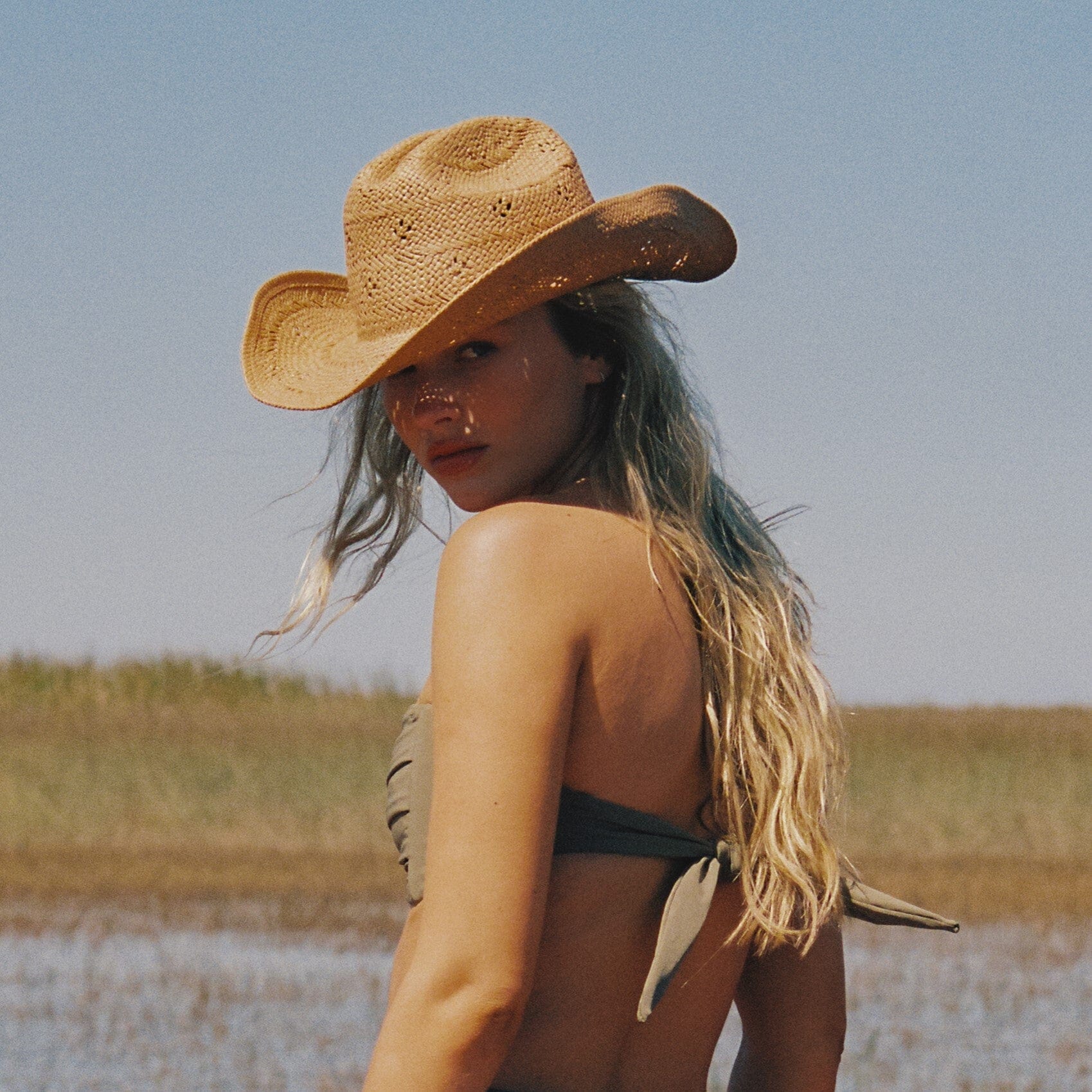 Desert Rose Cowboy Hat (Tan)