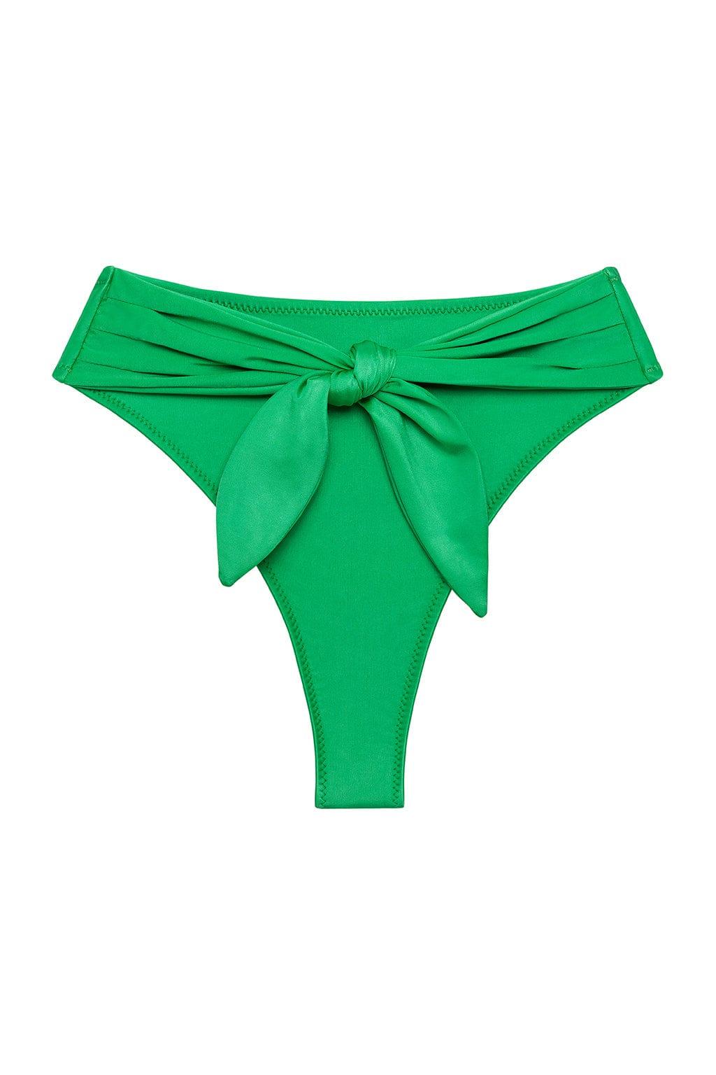 Emerald Shimmer Paula Tie-Up Bikini Bottom
