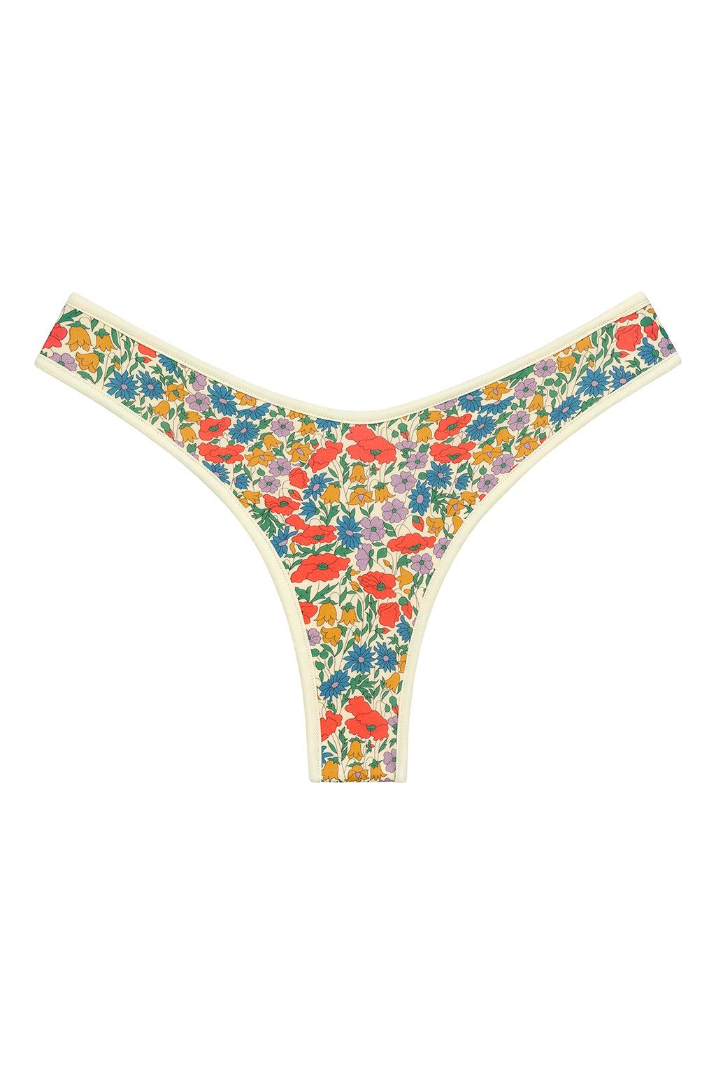 Florencia Floral Added Coverage Binded Lulu Bikini Bottom