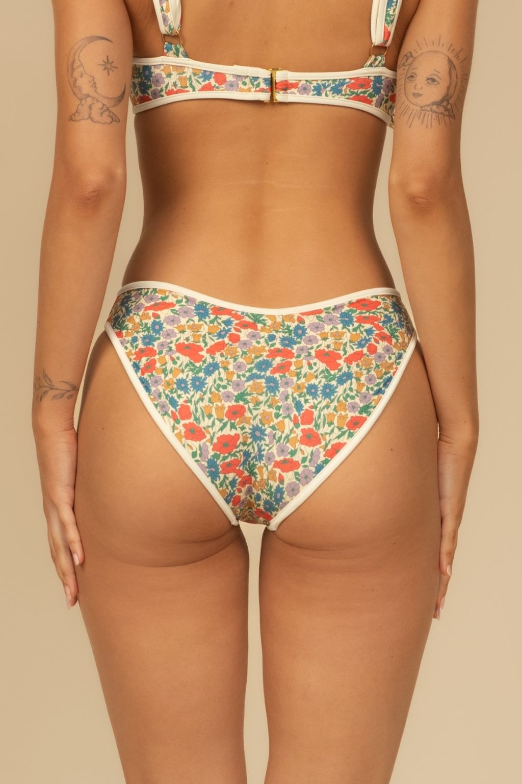 Florencia Floral Added Coverage Binded Lulu Bikini Bottom