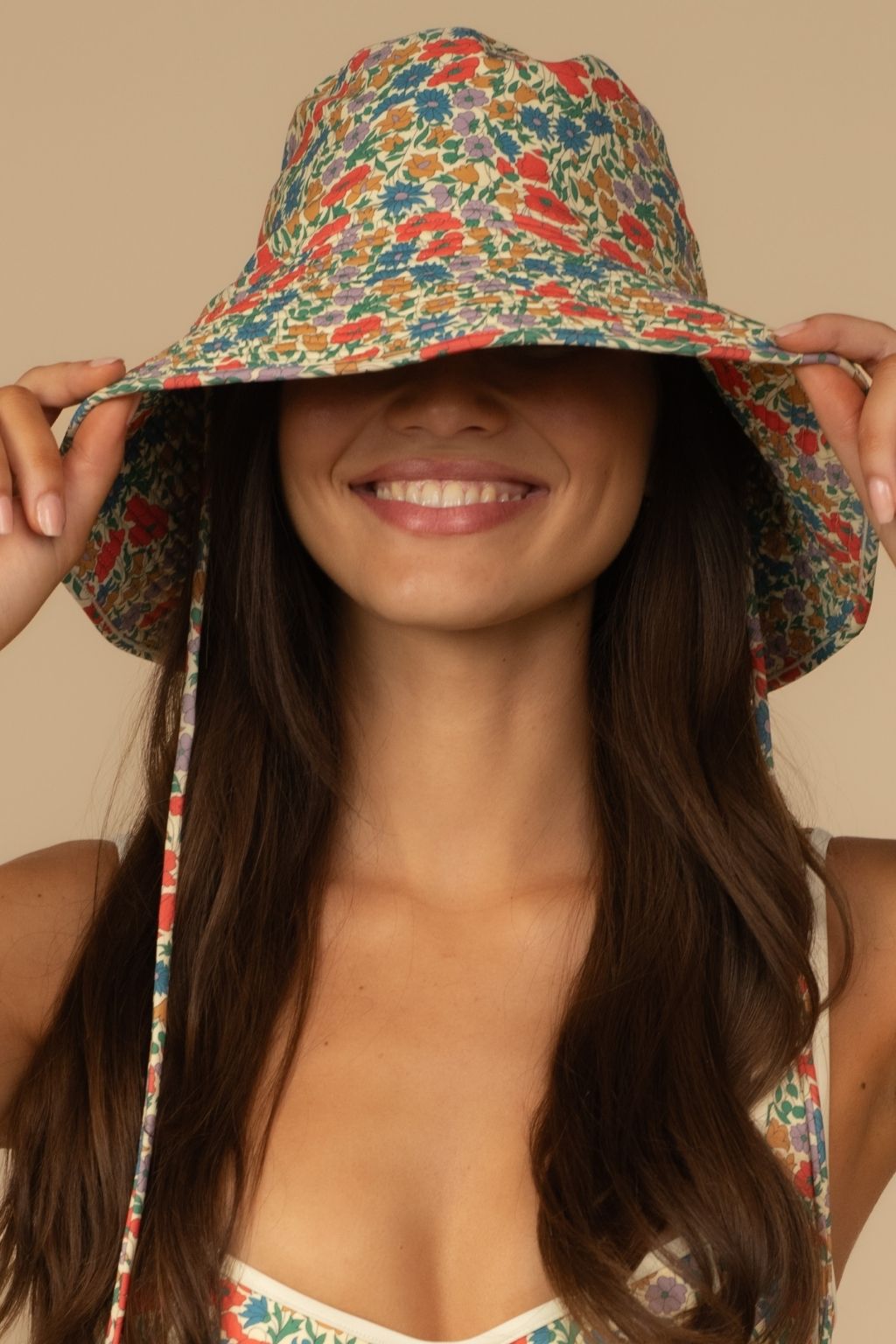 Florencia Floral Floppy Bucket Hat