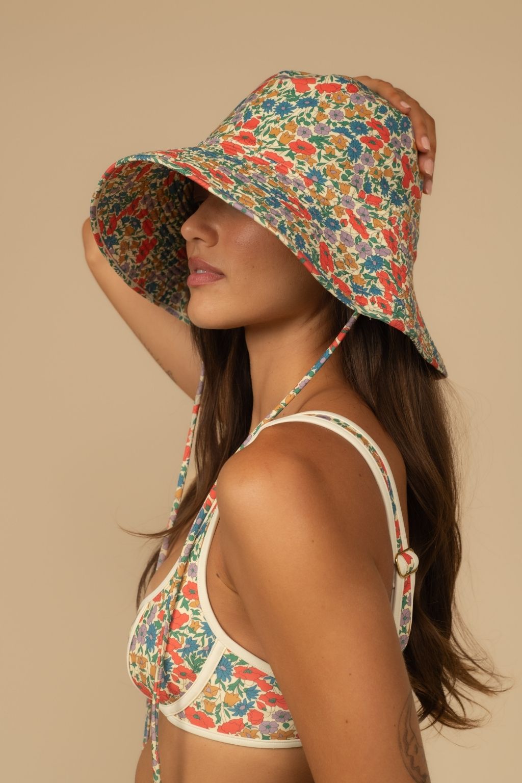 Florencia Floral Floppy Bucket Hat