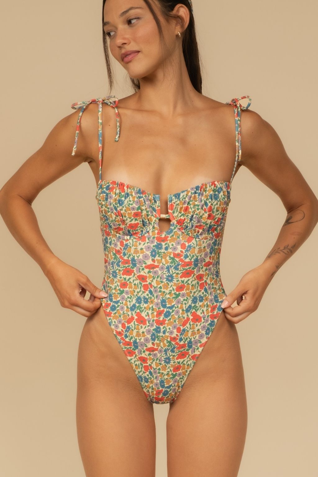 Florencia Floral Petal One-Piece