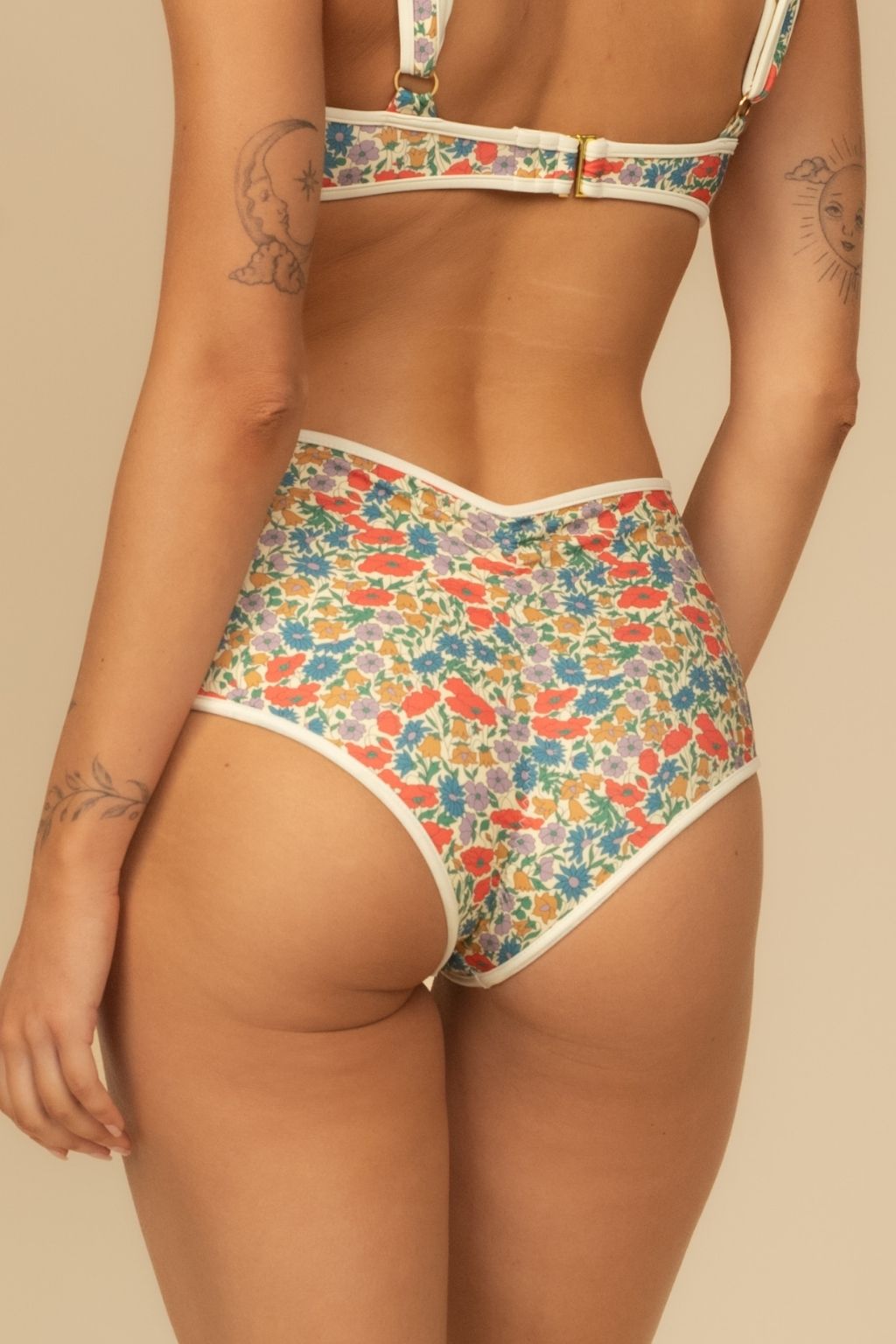 Florencia Floral Polly Bikini Bottom