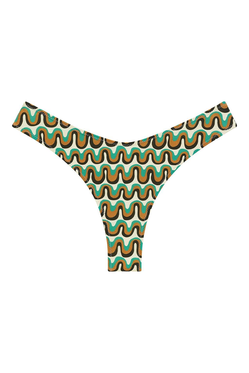 Groovy Lulu (Zig-Zag Stitch) Bikini Bottom