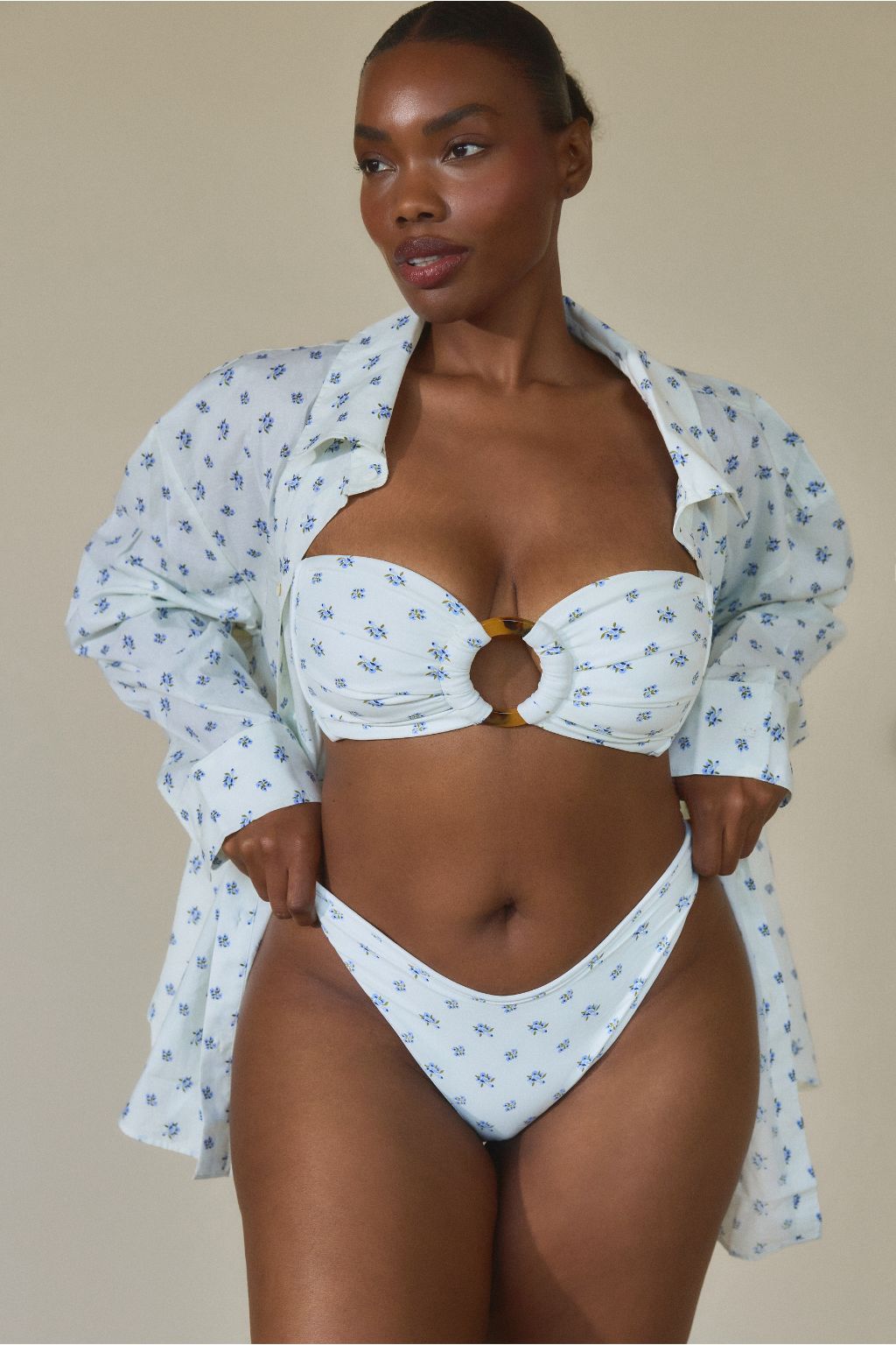 Heidi Floral Boyfriend Button Down Shirt