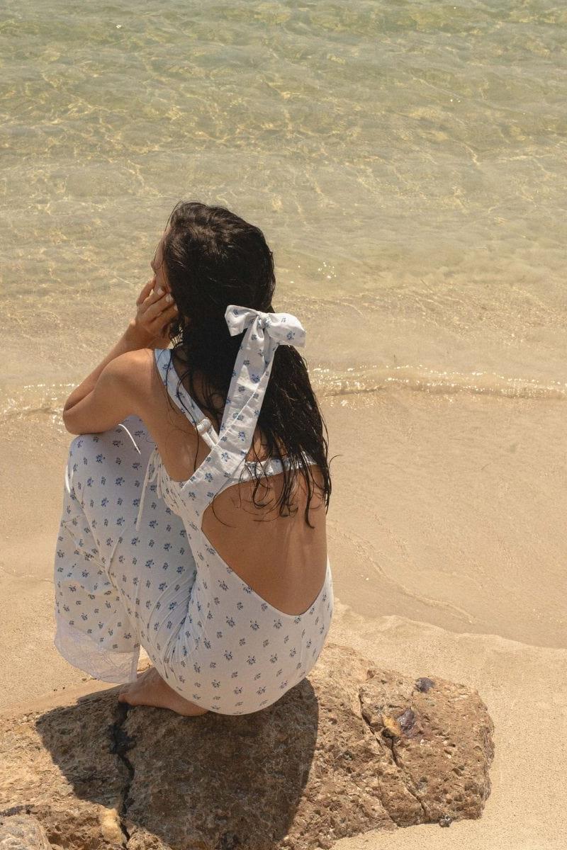 Heidi Floral Hair Ribbon