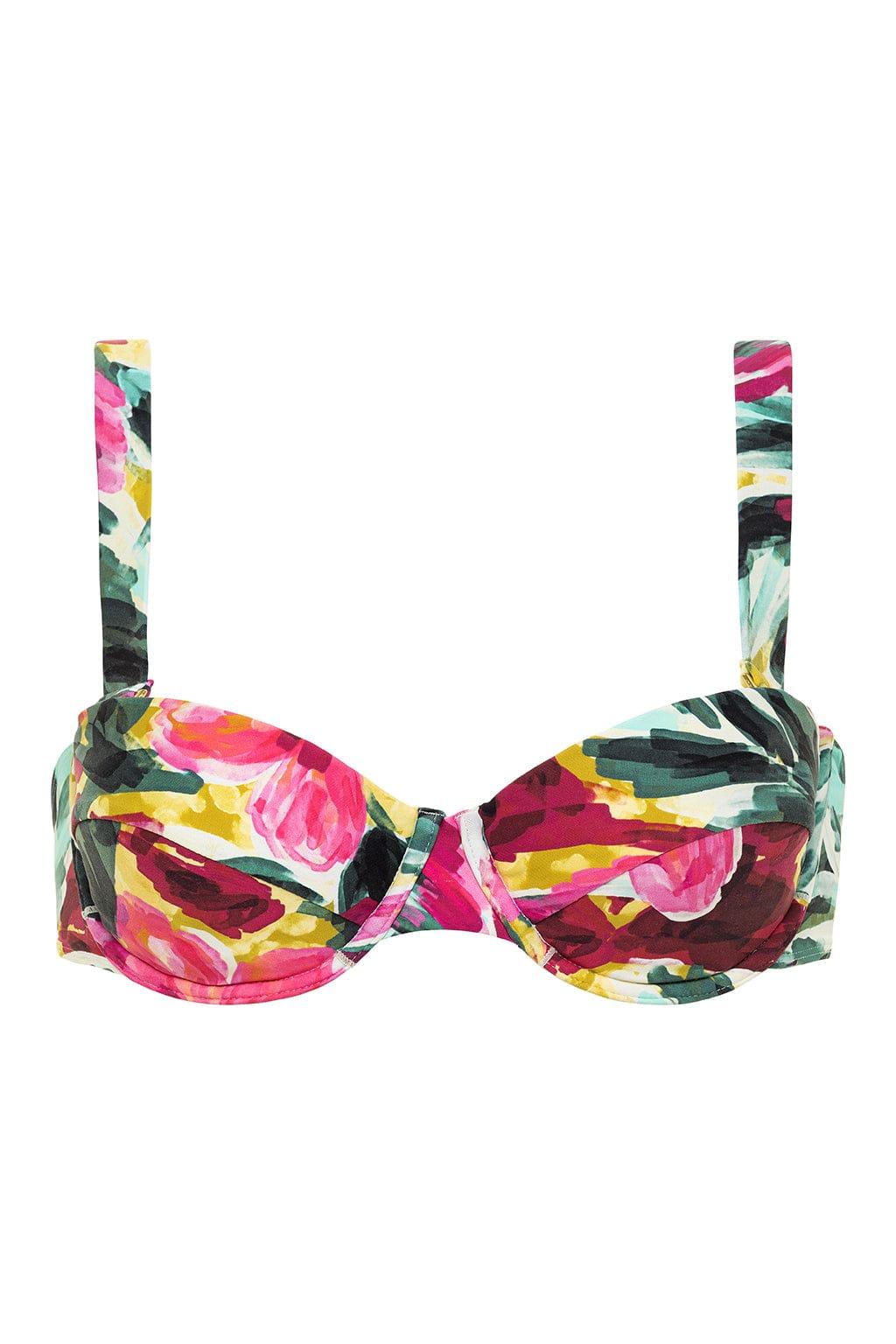 Isla Floral Bustier Bikini Top