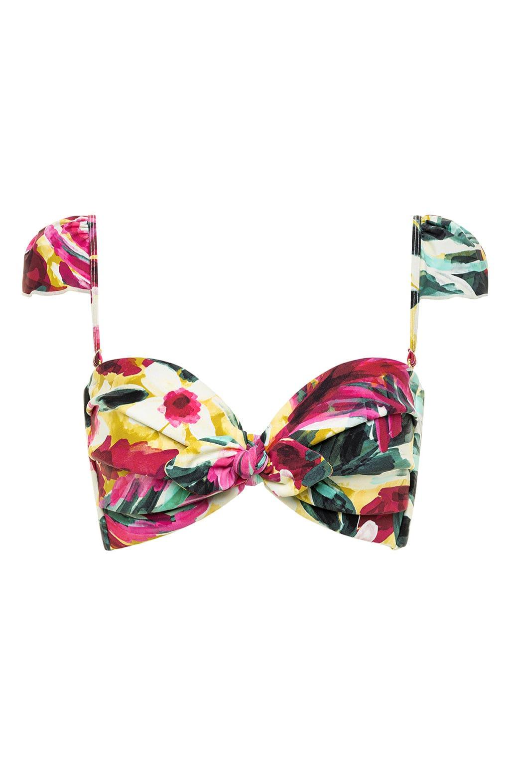 Isla Floral Cabana Bikini Top