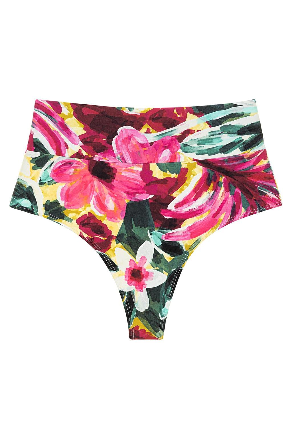 Isla Floral Added Coverage High Rise Bikini Bottom
