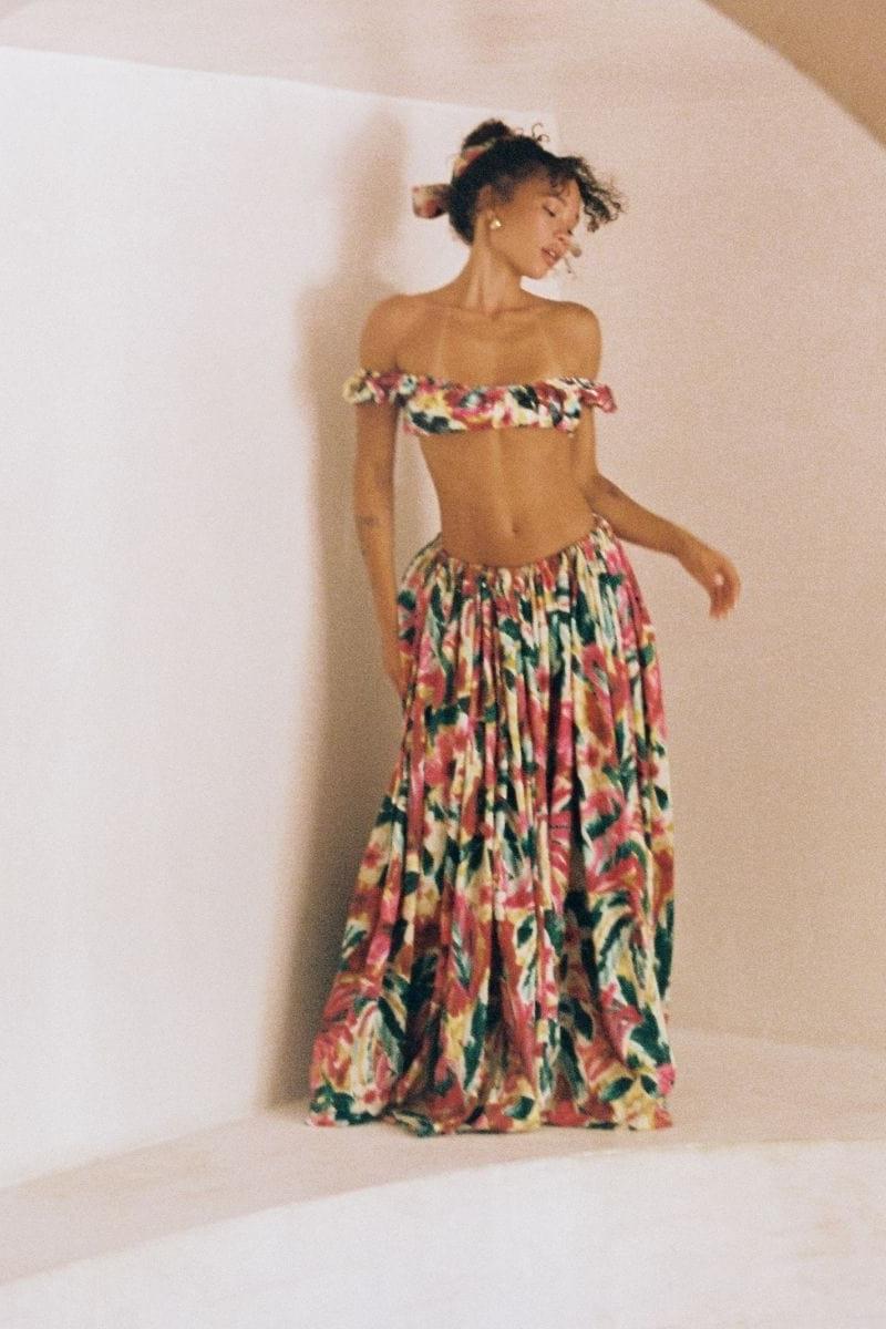 Isla Floral Gypsy Skirt