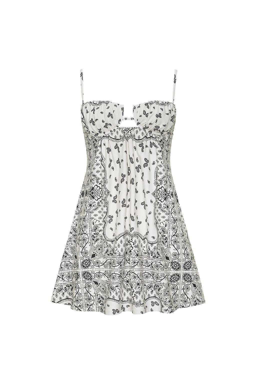 Ivy Bandana Petal Short Slip Dress