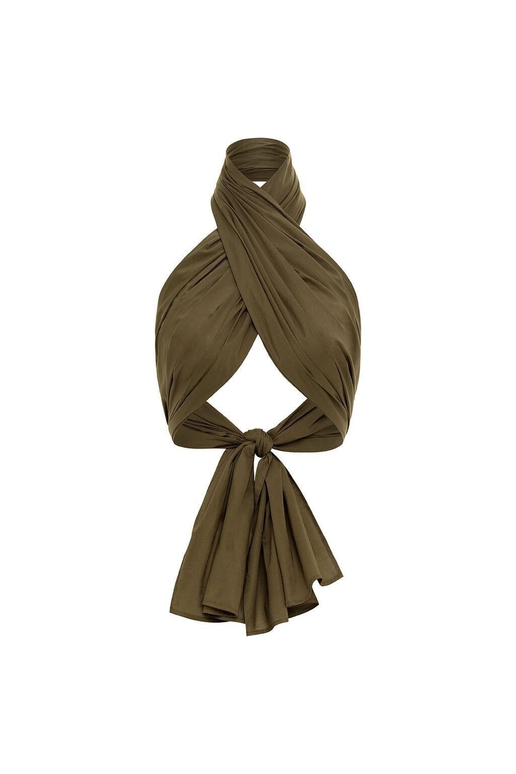 Khaki Oversized Styling Scarf