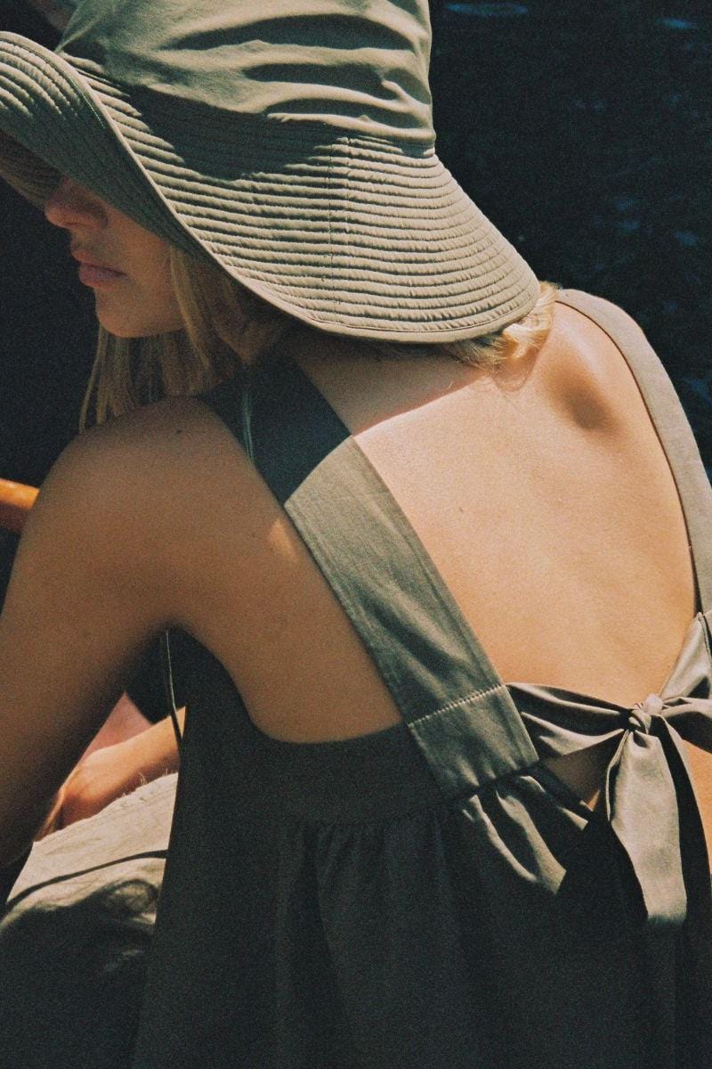 Khaki Floppy Bucket Hat