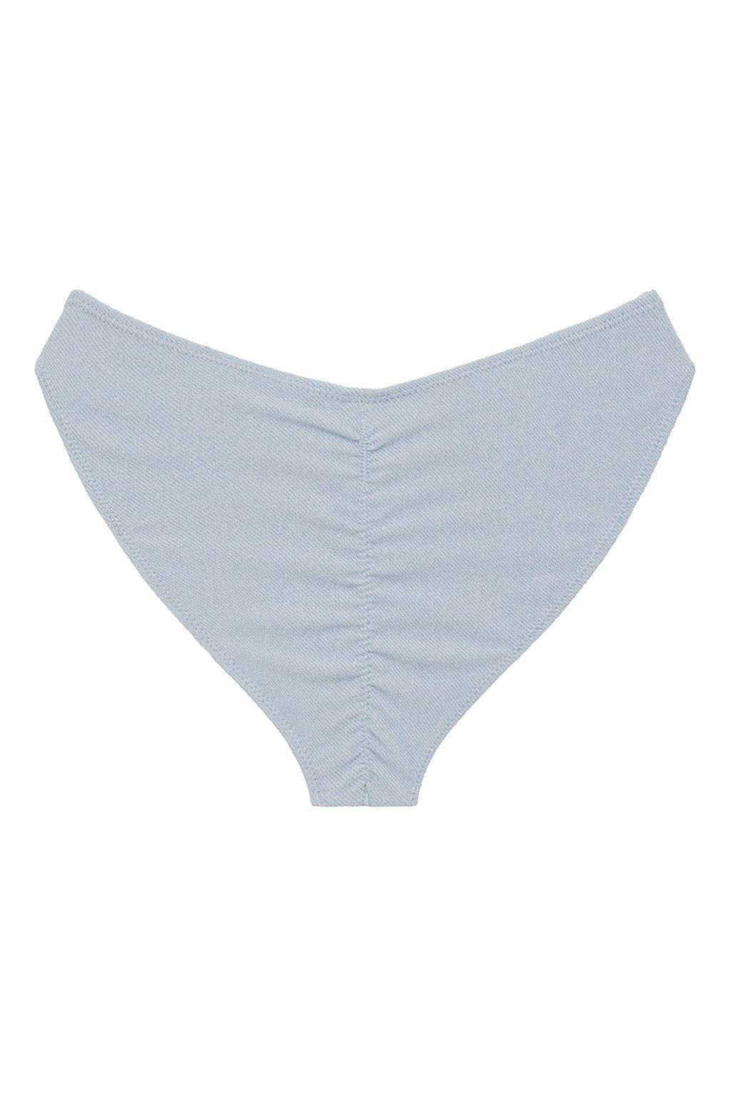 Light Denim Added Coverage Lulu (Zig-Zag Stitch) Bikini Bottom