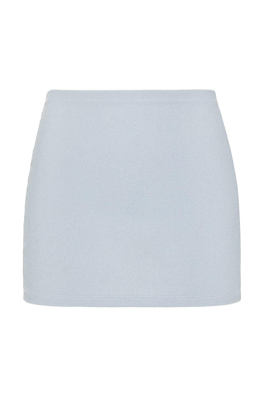 Light Denim Micro Skirt