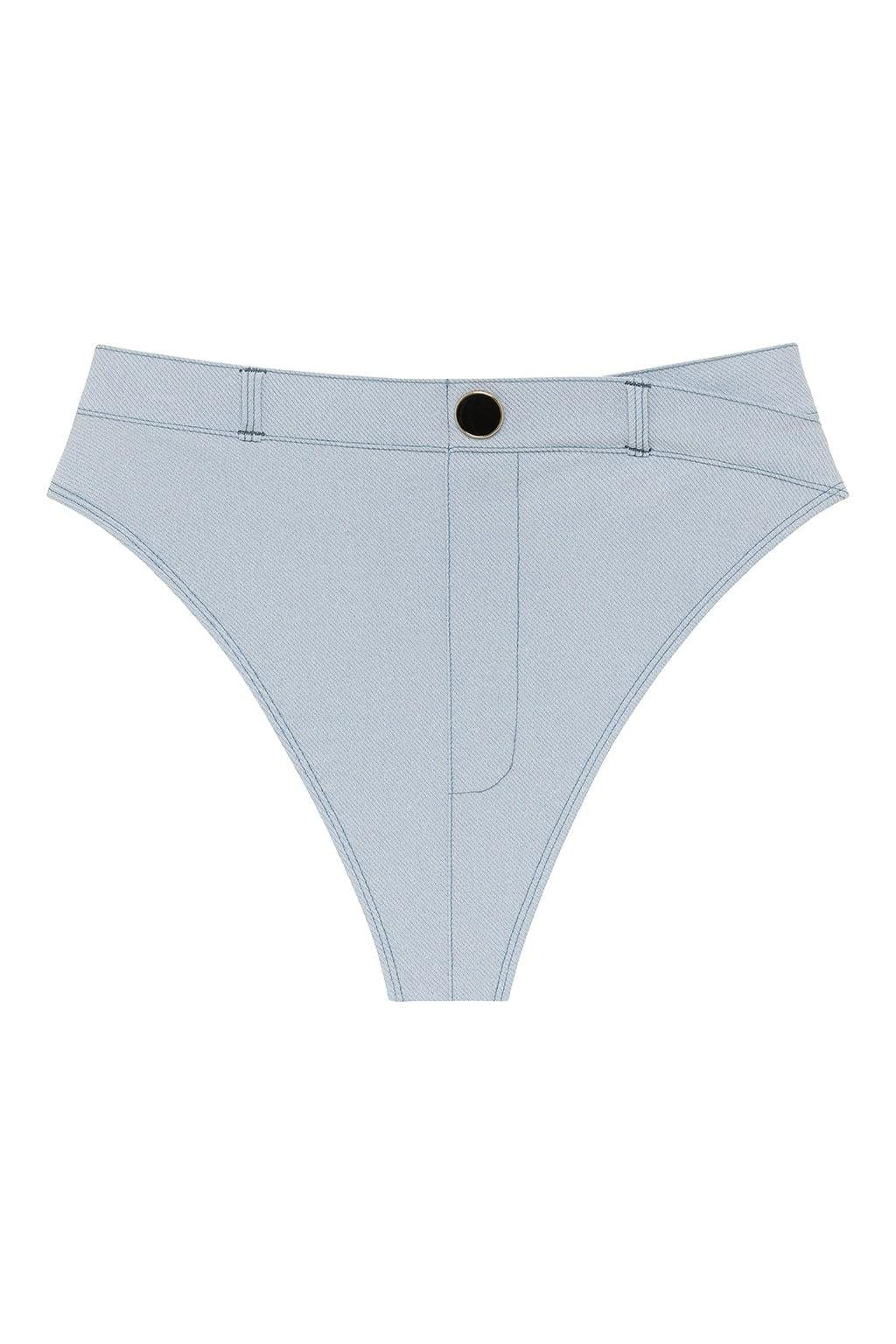 Light Denim Shortie Bikini Bottom