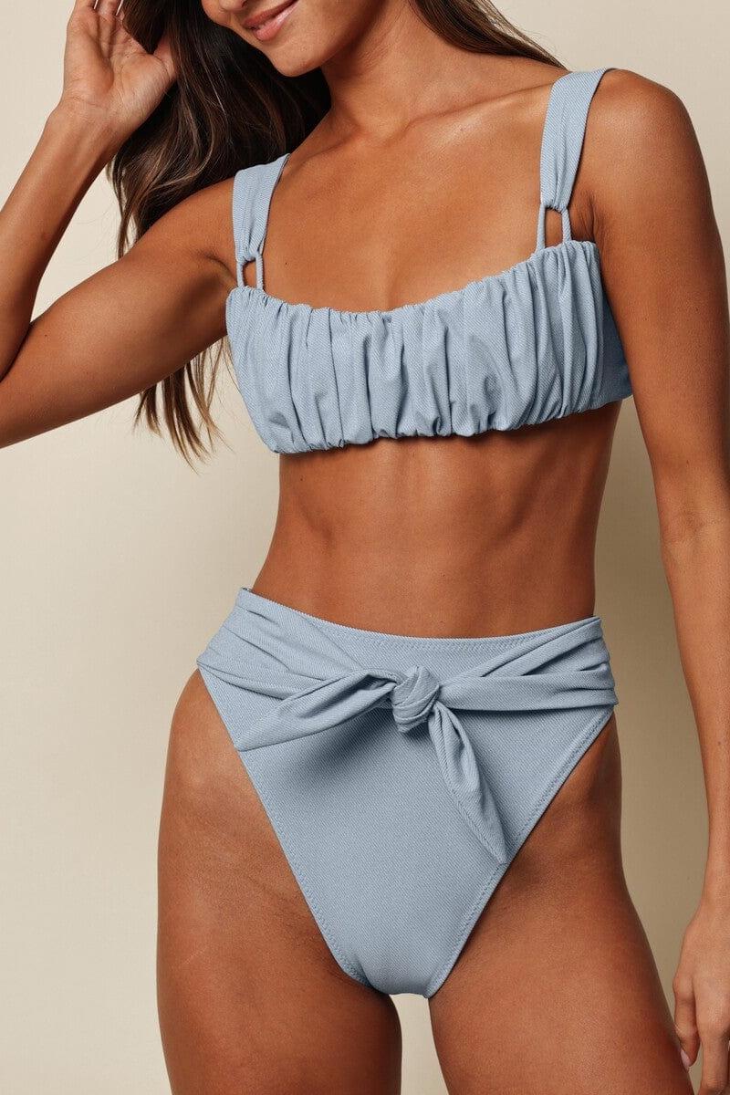 Light Denim Victoria Bikini Top