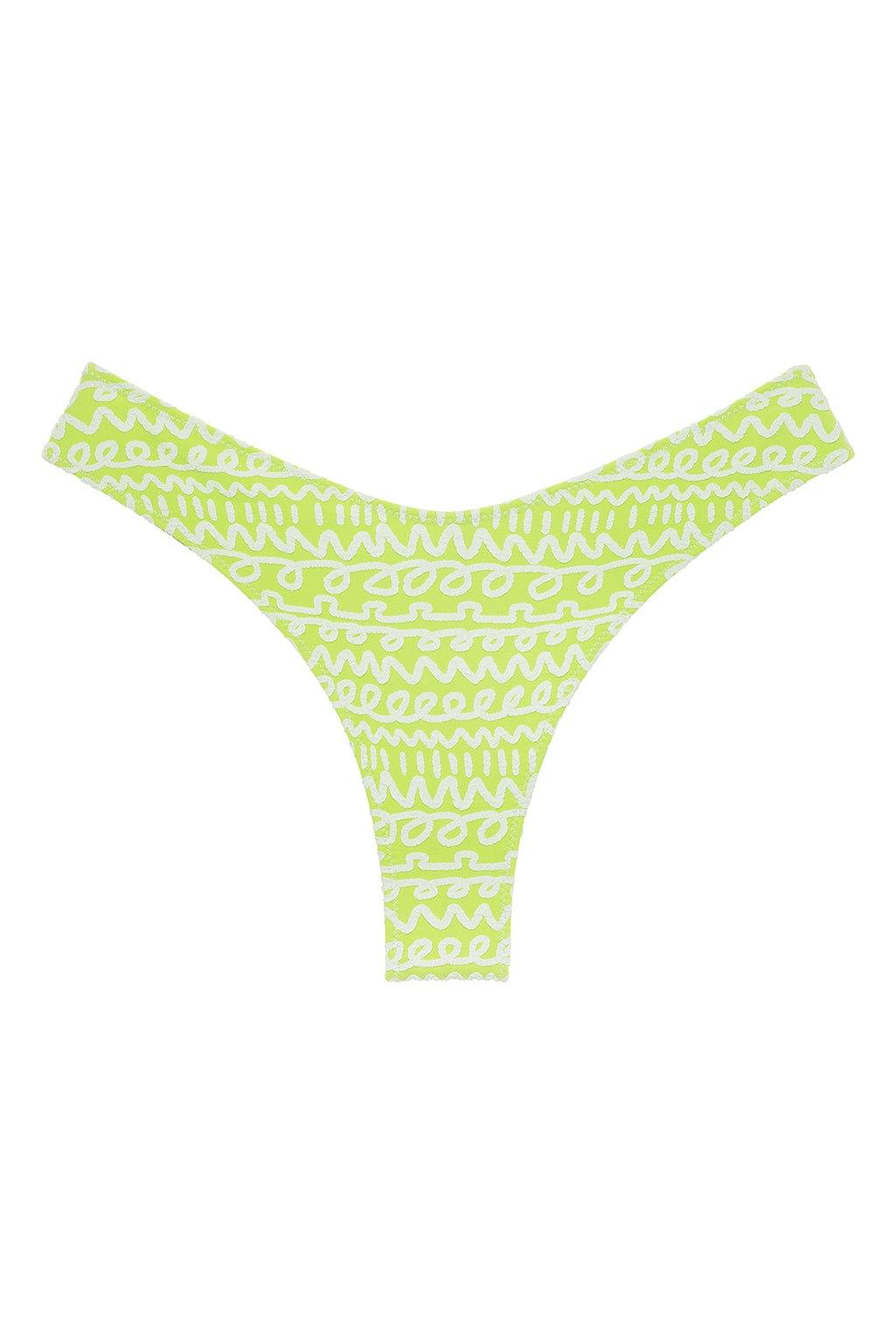 Lime Icing Lulu (Zig-Zag Stitch) Bikini Bottom