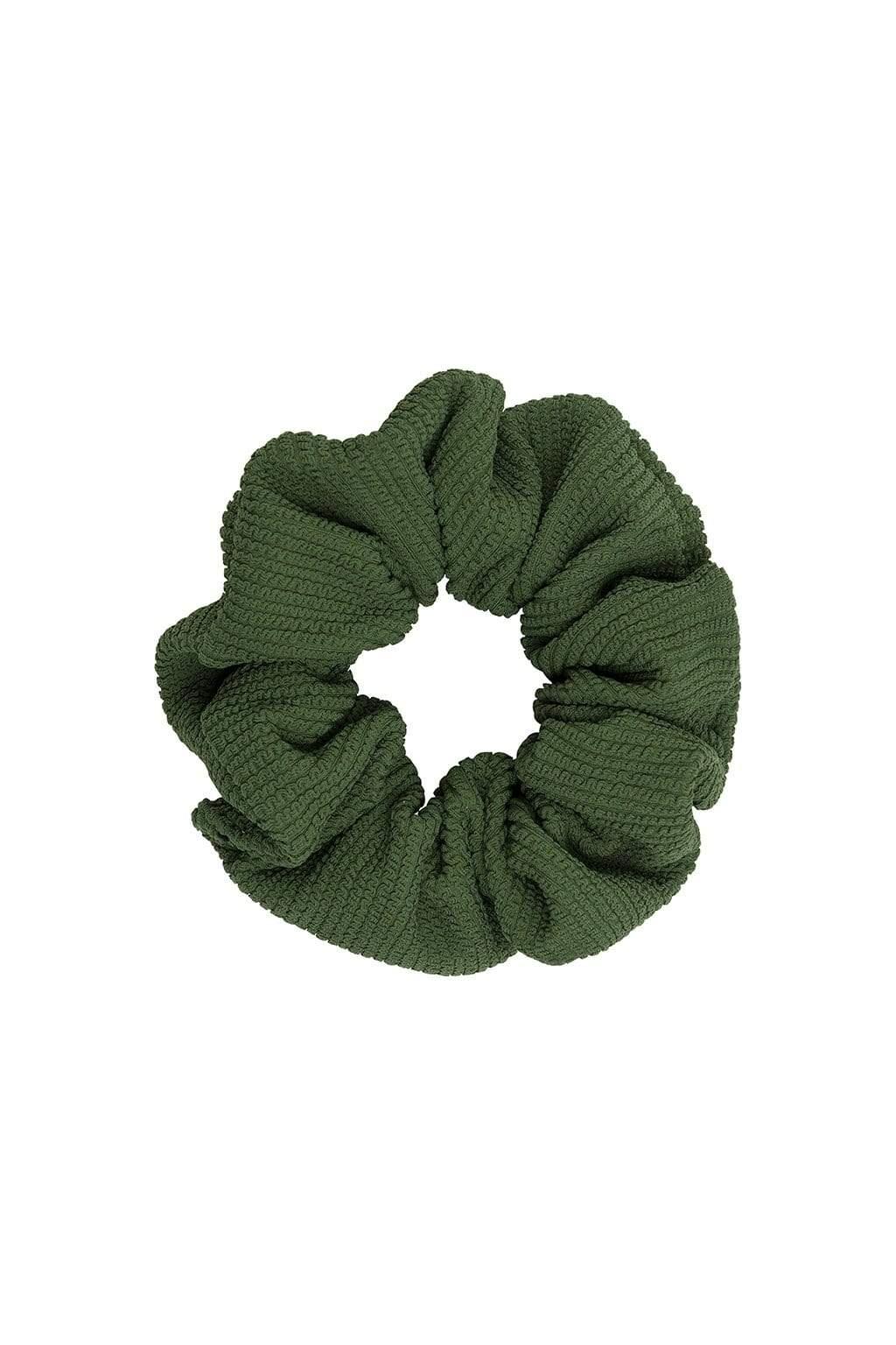 Olive Micro Scrunch Scrunchie