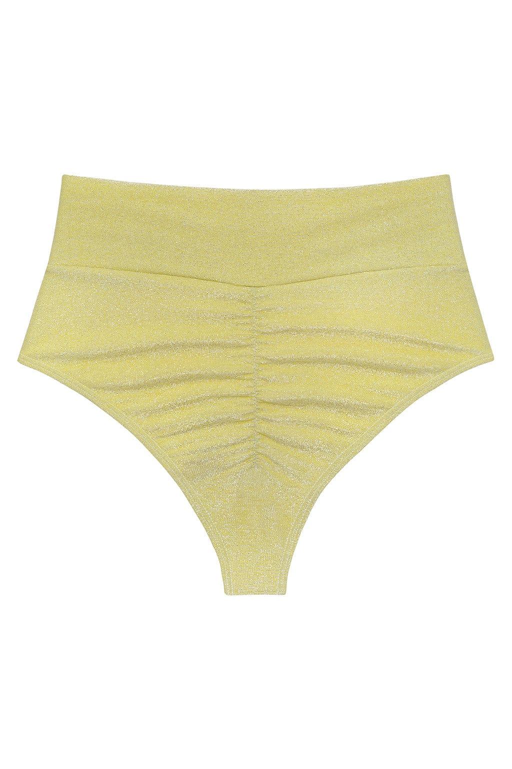 Limon Sparkle Added Coverage High Rise Bikini Bottom