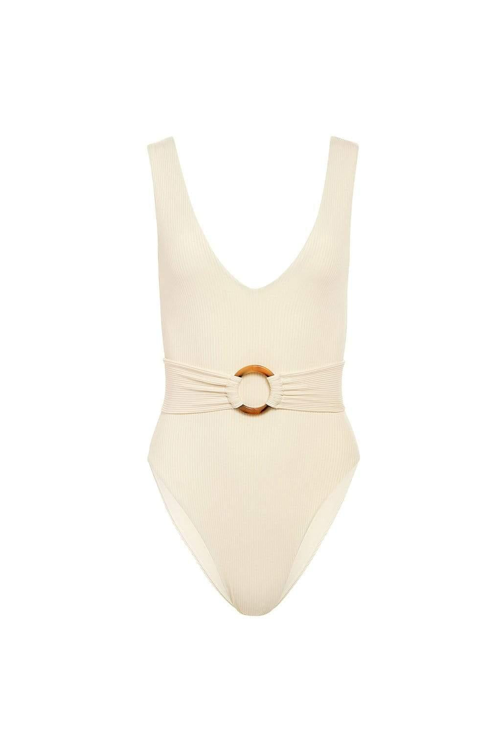 Cream Rib Kim One-Piece